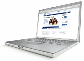 laptop computer display the Atomic Learning home page