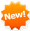 orange starburst icon: new